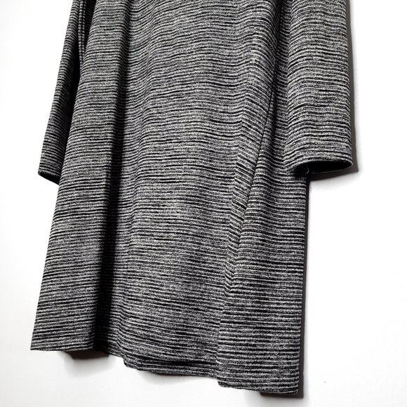 GAP Soft Spun Heather Grey Long Sleeve Swing Dress - Picture 4 of 10